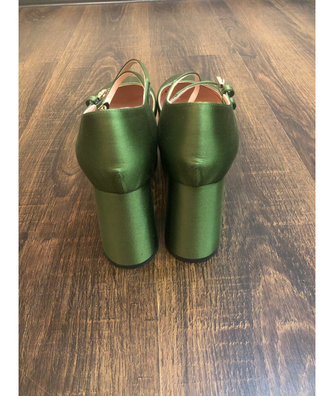 ROCHAS Зеленые текстильные туфли, фото 4