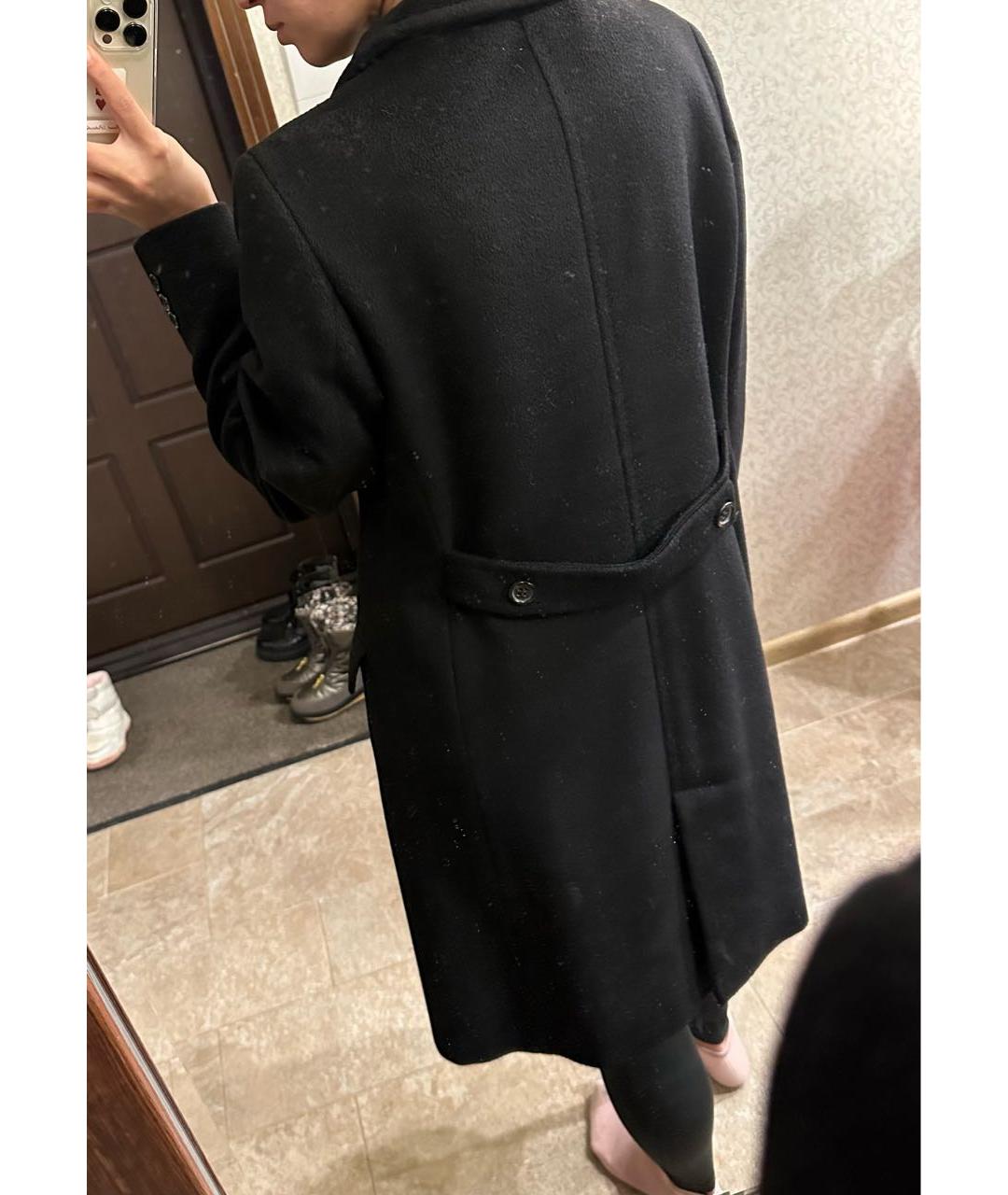 MAX MARA Черное шерстяное пальто, фото 2