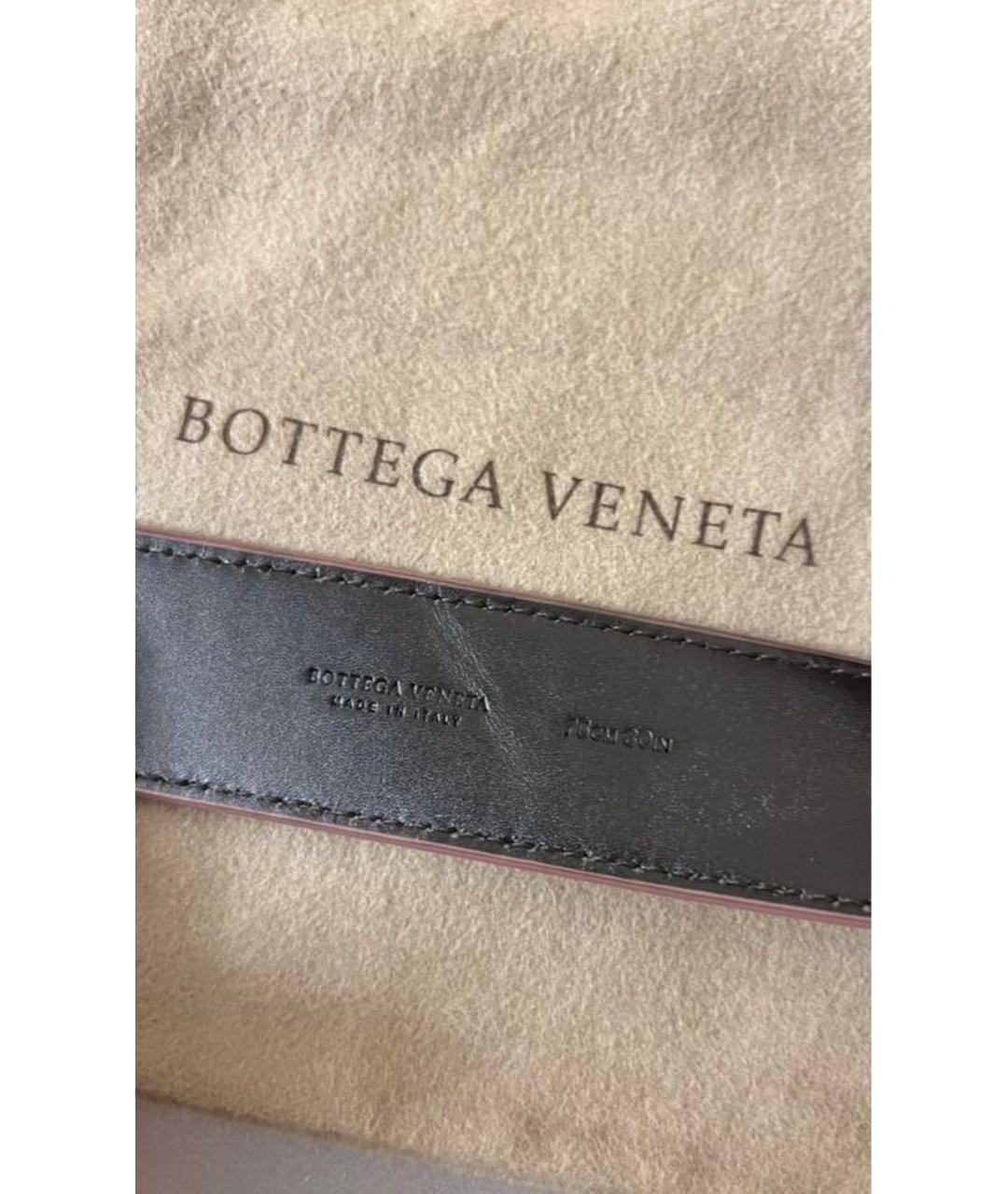 BOTTEGA VENETA Розовый кожаный ремень, фото 3