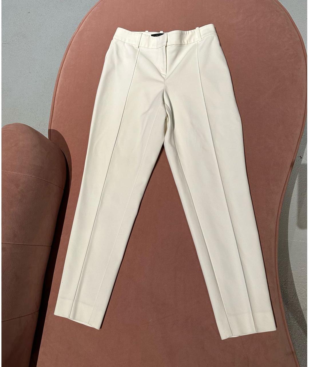 ST. JOHN Белые прямые брюки, фото 7