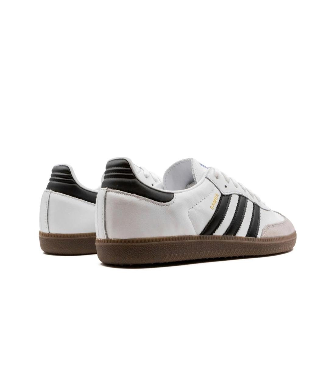 ADIDAS Белые кожаные низкие кроссовки / кеды, фото 3