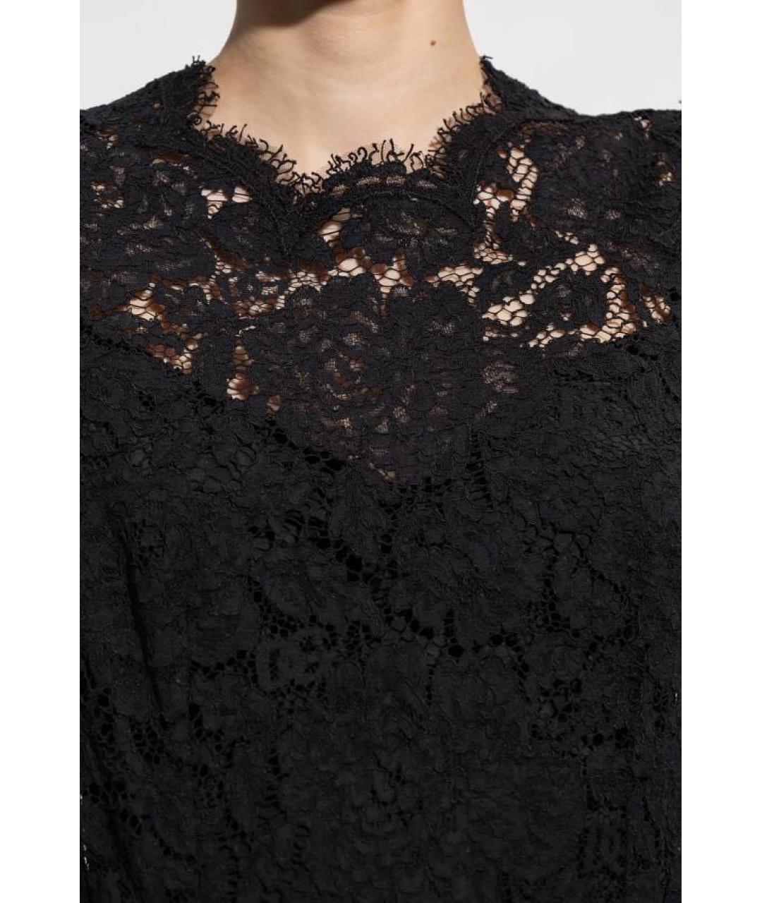 DOLCE&GABBANA Черное кружевное платье, фото 5
