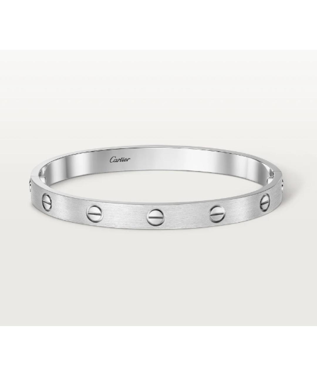 CARTIER Белый браслет из белого золота, фото 5