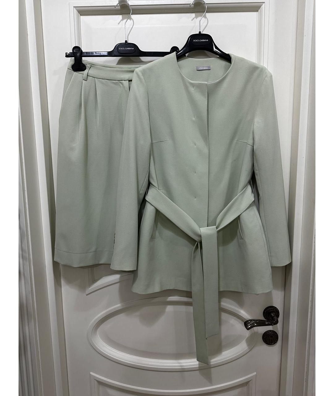 12 STOREEZ Зеленый вискозный костюм с брюками, фото 6