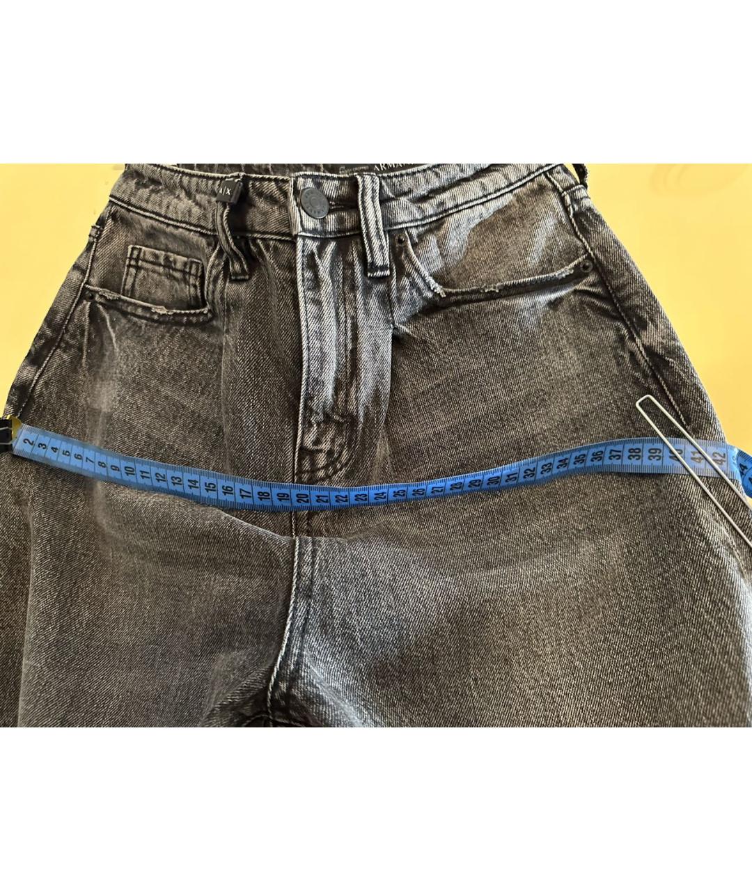 ARMANI EXCHANGE Серые хлопковые джинсы клеш, фото 6