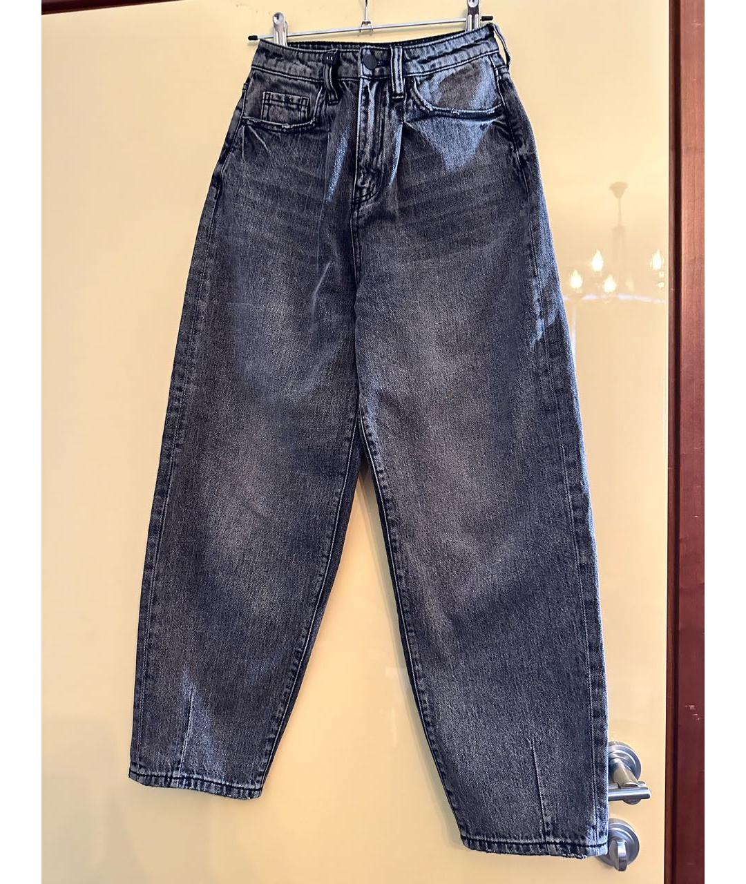 ARMANI EXCHANGE Серые хлопковые джинсы клеш, фото 9