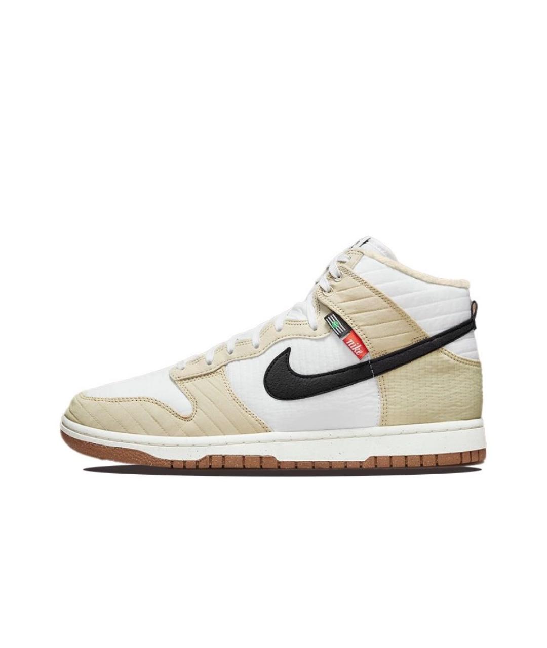 NIKE Бежевые высокие кроссовки / кеды, фото 5