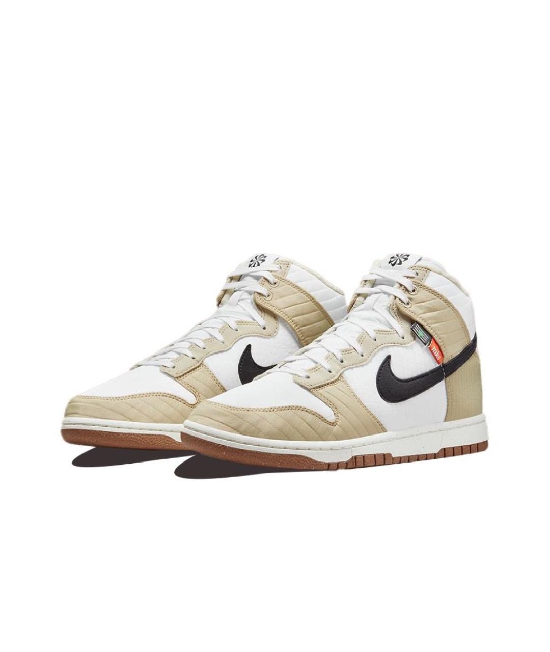 NIKE Бежевые высокие кроссовки / кеды, фото 2