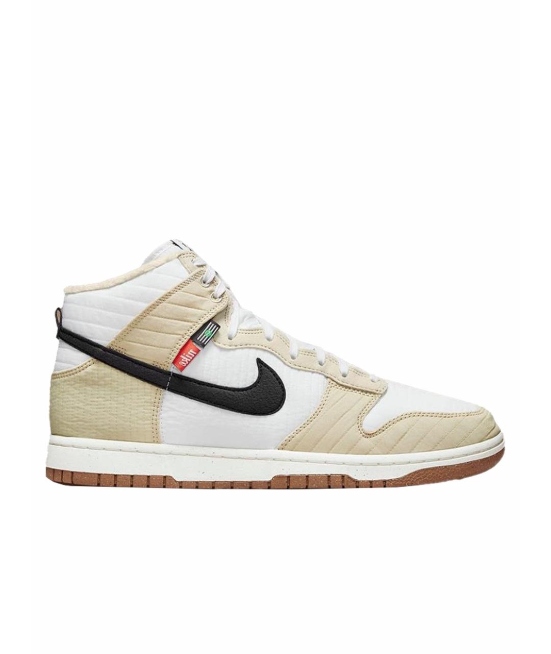 NIKE Бежевые высокие кроссовки / кеды, фото 1