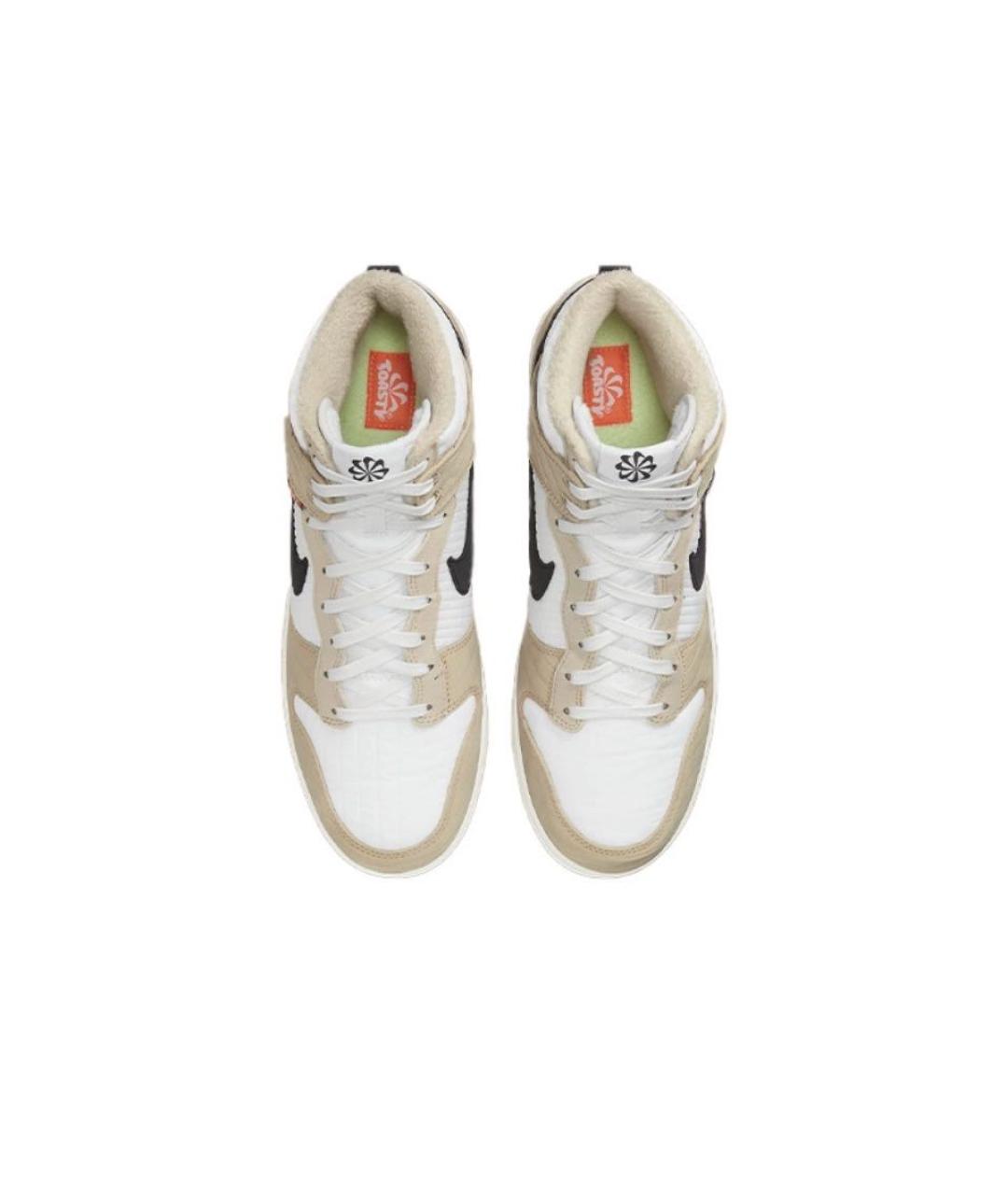 NIKE Бежевые высокие кроссовки / кеды, фото 3