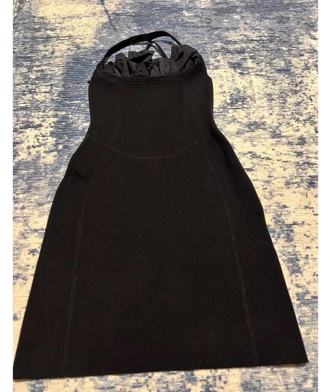 JACQUEMUS Черное хлопко-эластановое платье, фото 6