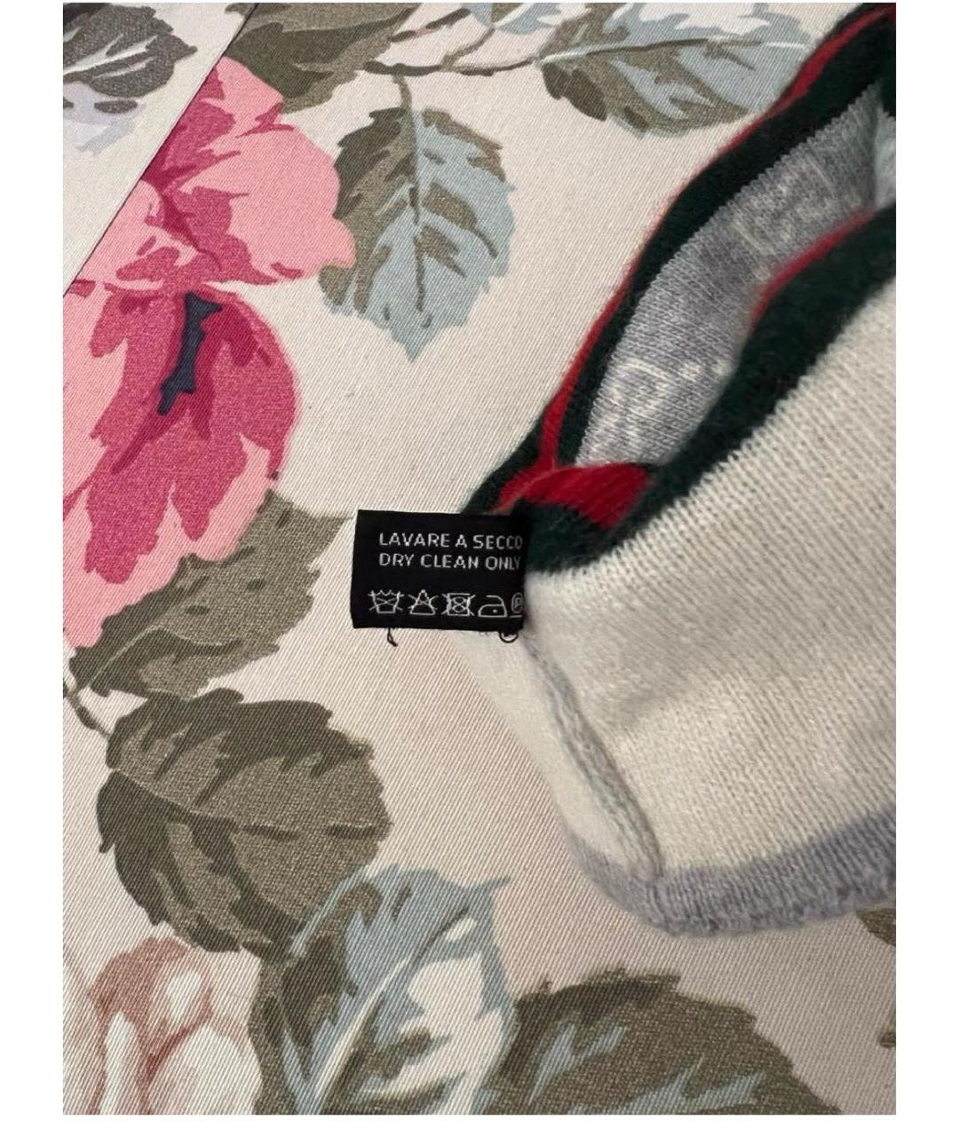 GUCCI Белая кашемировая шапка, фото 3