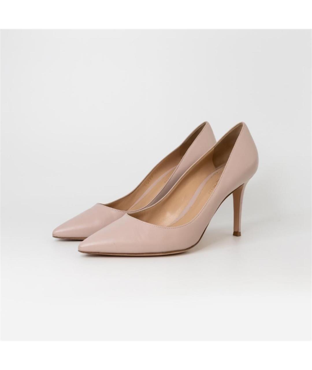 GIANVITO ROSSI Розовые кожаные туфли, фото 2