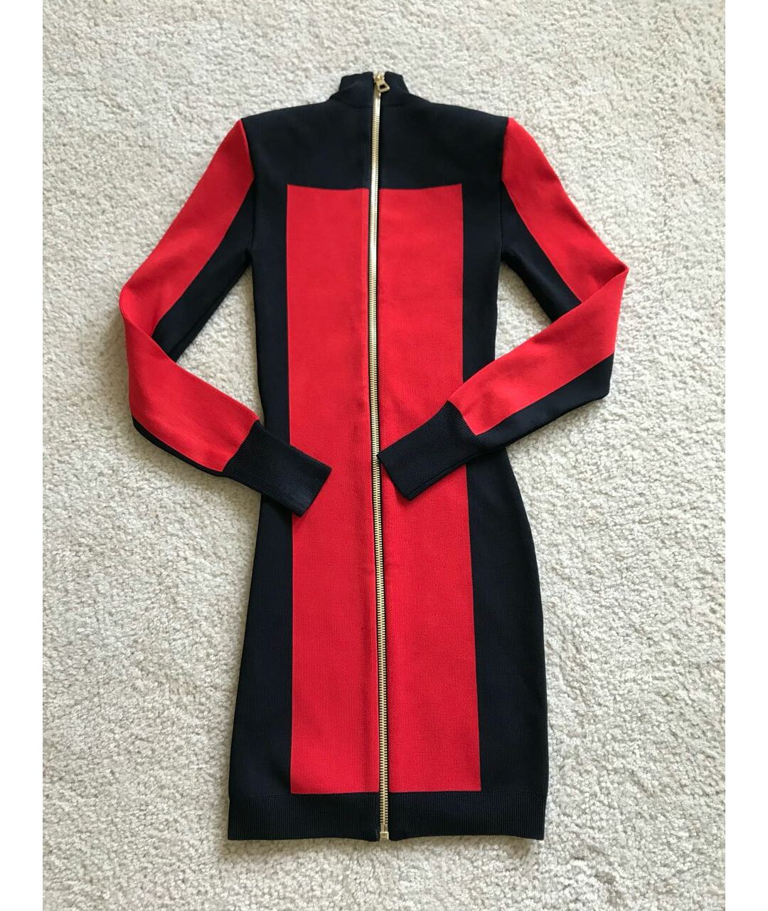 BALMAIN Черное полиамидовое повседневное платье, фото 2