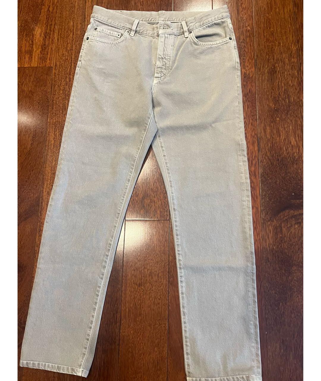ZEGNA SPORT Бежевые хлопковые джинсы скинни, фото 8