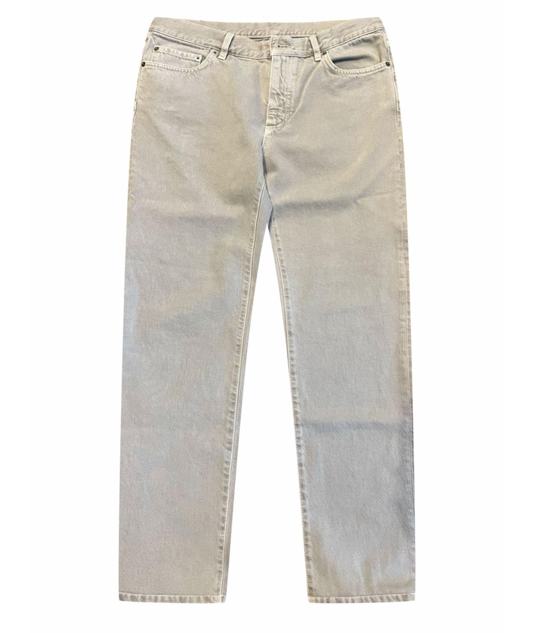 ZEGNA SPORT Бежевые хлопковые джинсы скинни, фото 1