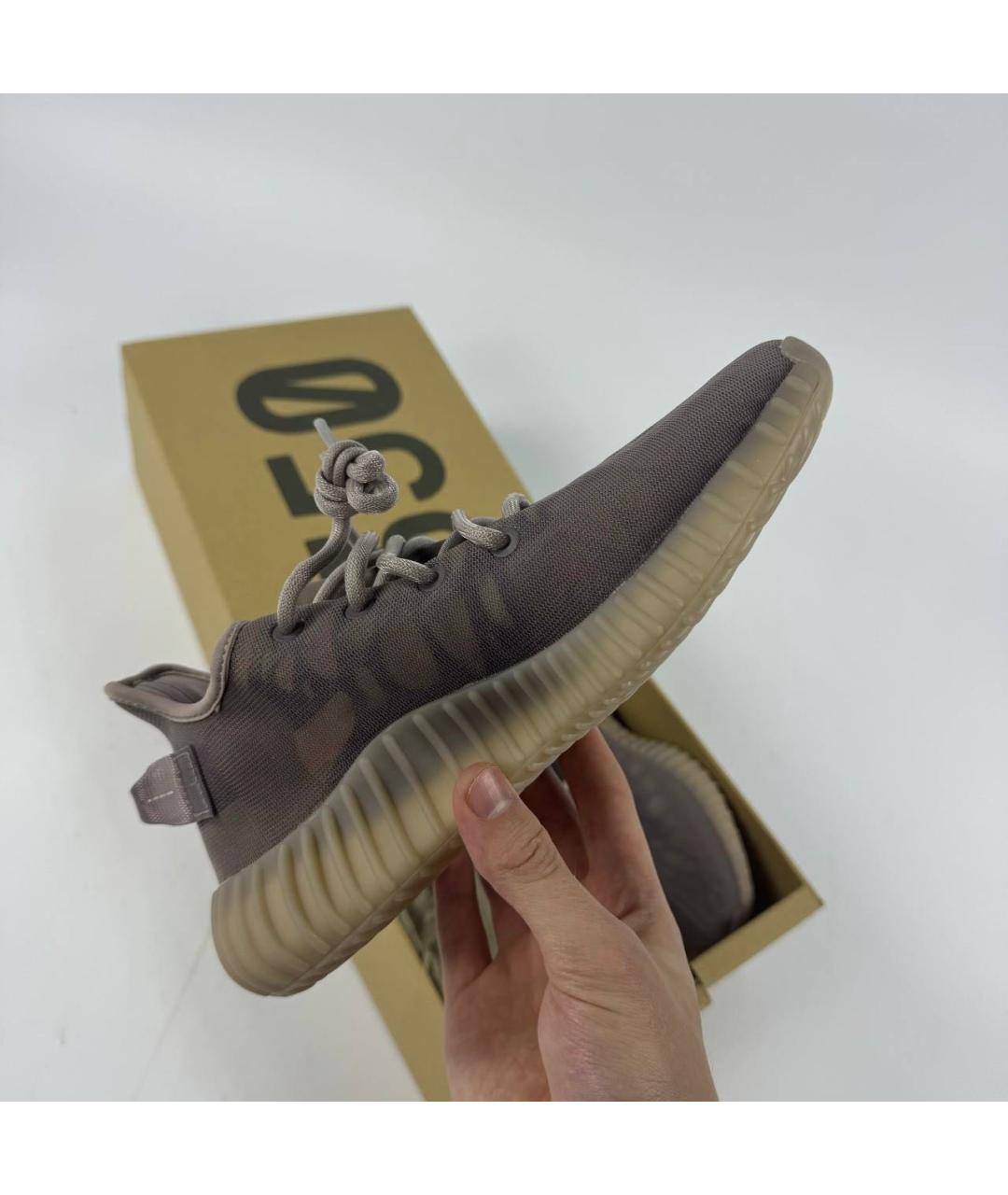 ADIDAS YEEZY Коричневые резиновые слипоны, фото 6