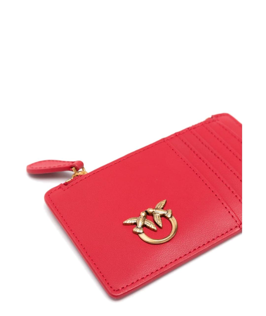 PINKO Красный кожаный кошелек, фото 3
