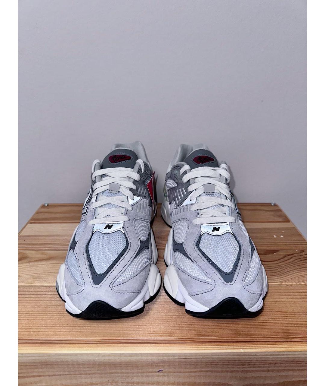 NEW BALANCE Серые замшевые низкие кроссовки / кеды, фото 3