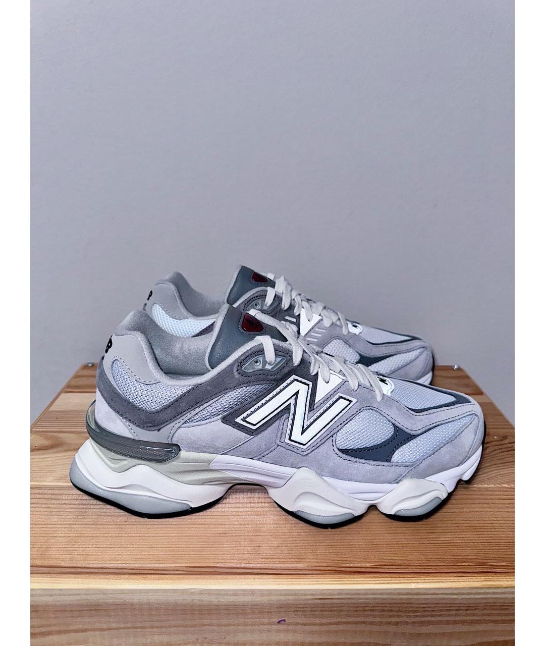 NEW BALANCE Серые замшевые низкие кроссовки / кеды, фото 5