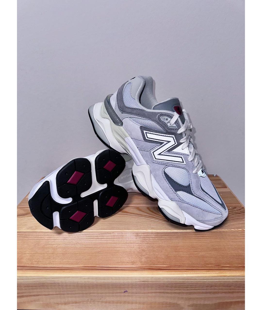 NEW BALANCE Серые замшевые низкие кроссовки / кеды, фото 2