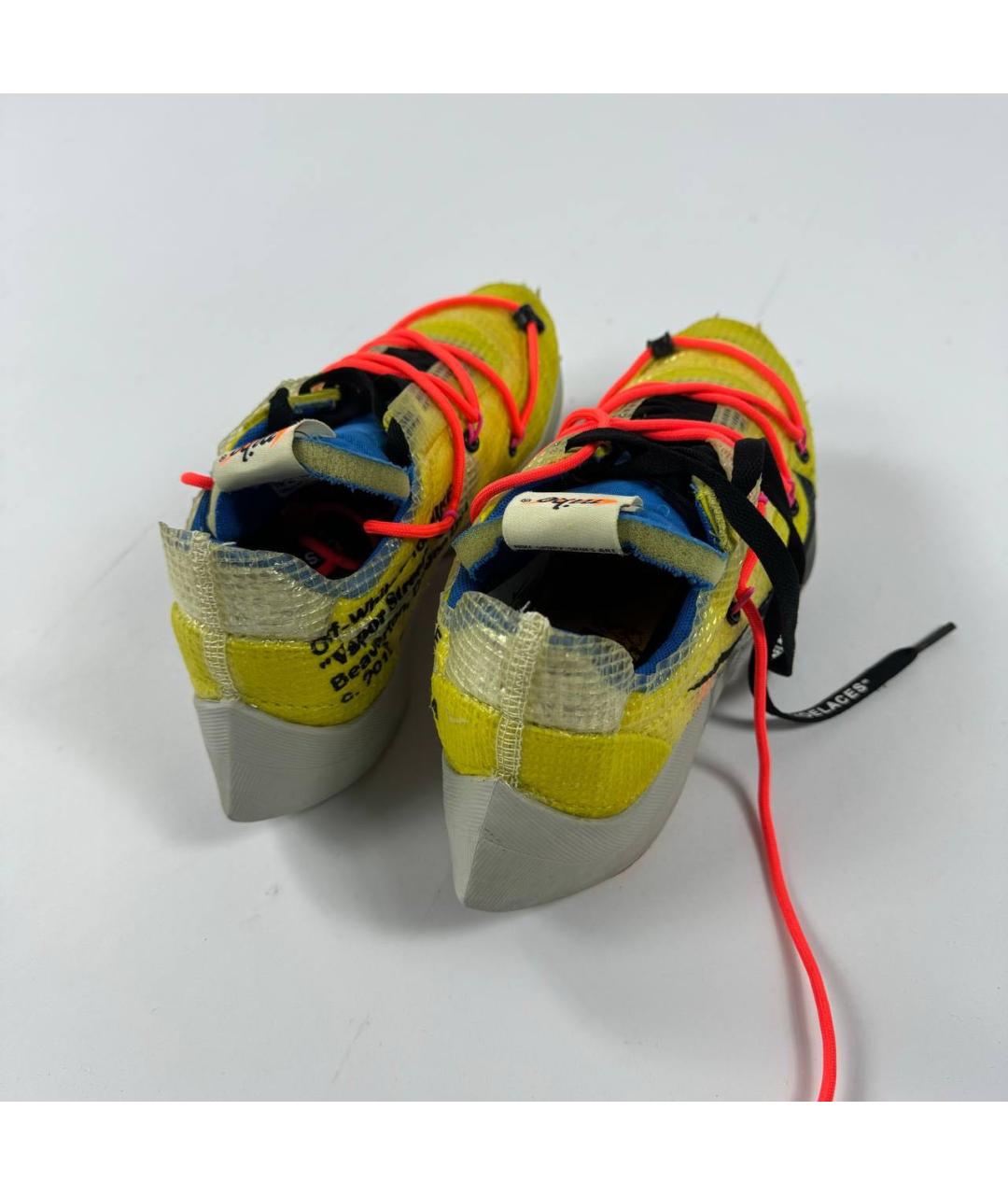 NIKE X OFF-WHITE Желтые резиновые кроссовки, фото 5
