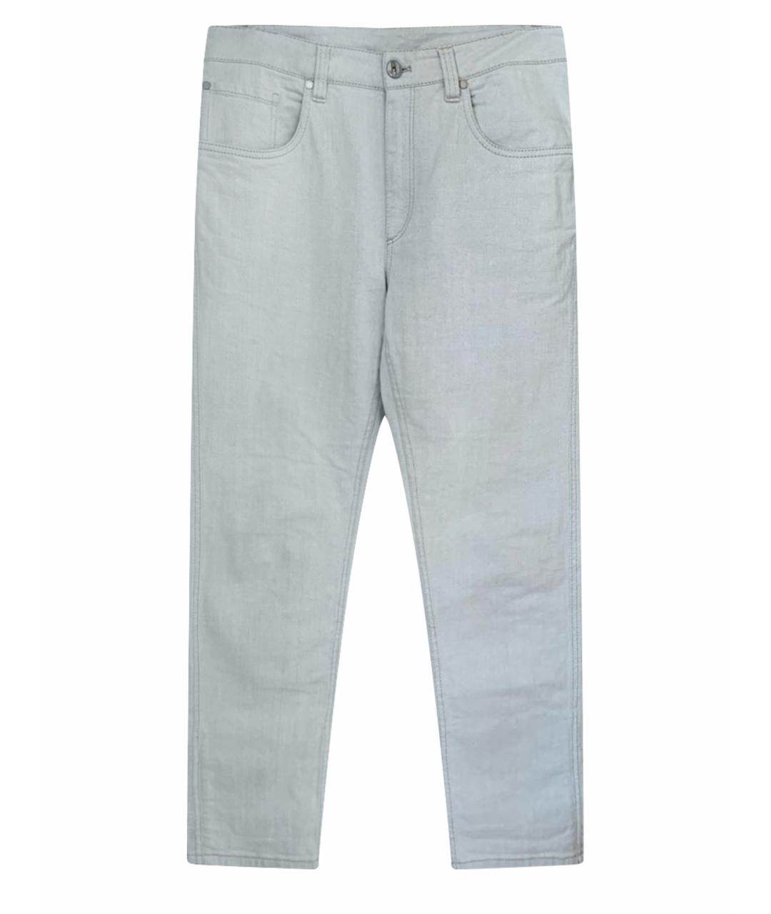BRUNELLO CUCINELLI Хлопковые прямые джинсы, фото 1