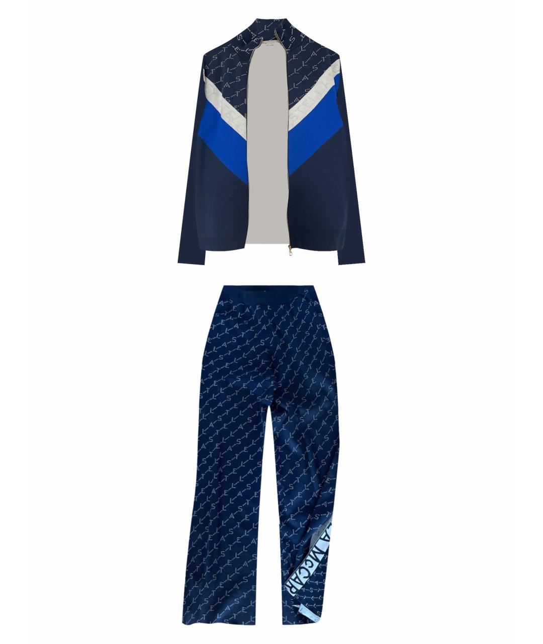 STELLA MCCARTNEY Синий вискозный костюм с брюками, фото 1
