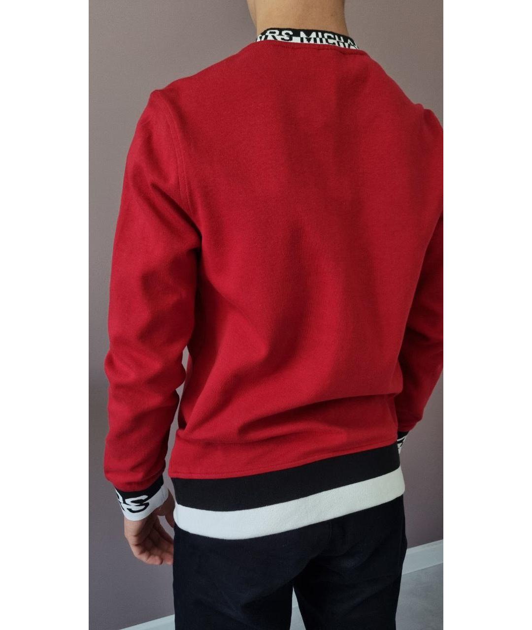 MICHAEL KORS Красный хлопко-эластановый джемпер / свитер, фото 3