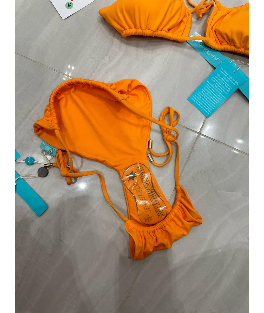 MELISSA ODABASH Оранжевый полиамидовый купальник, фото 7