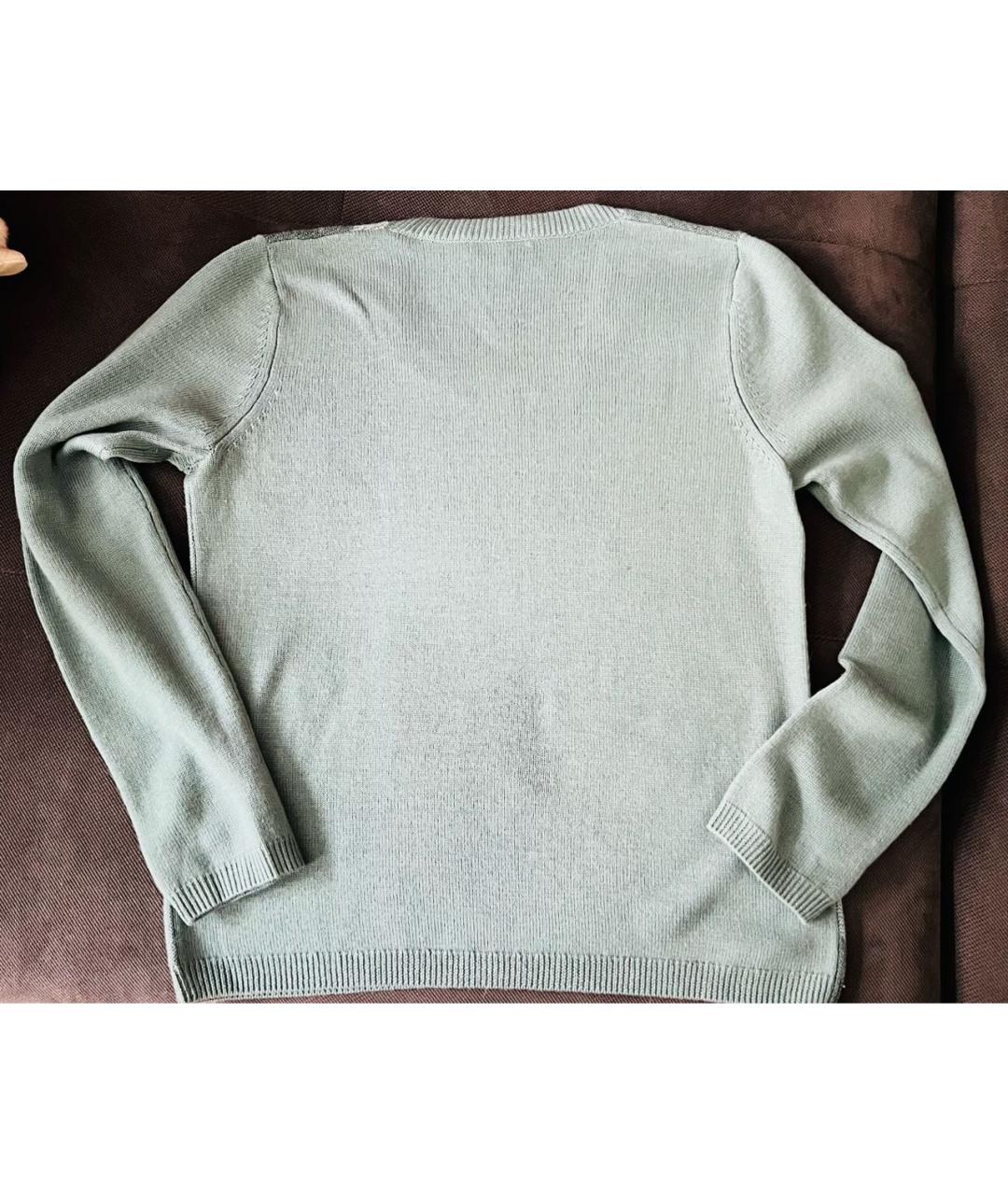 BURBERRY Голубой кашемировый джемпер / свитер, фото 2