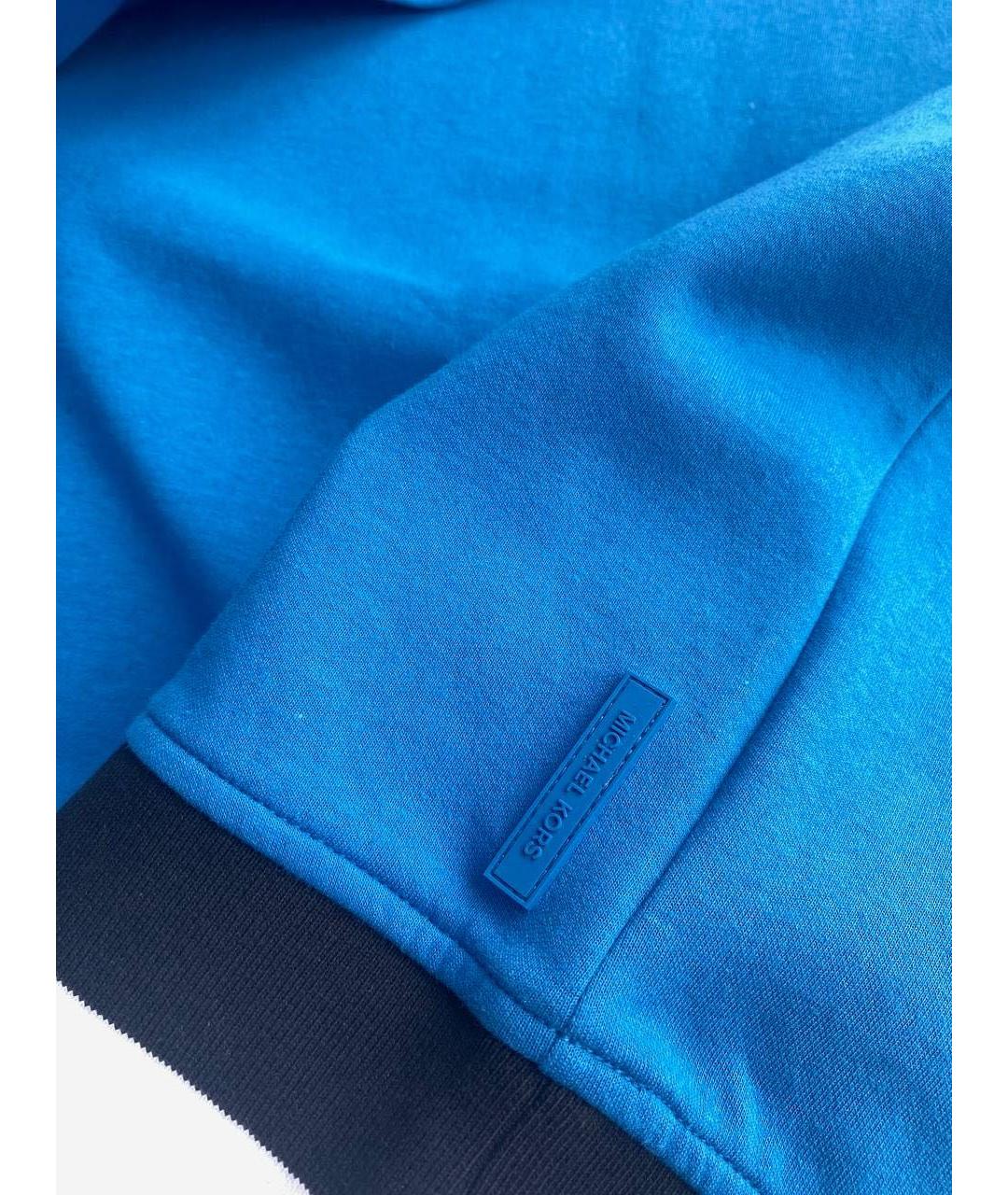 MICHAEL KORS Синий хлопко-эластановый джемпер / свитер, фото 5