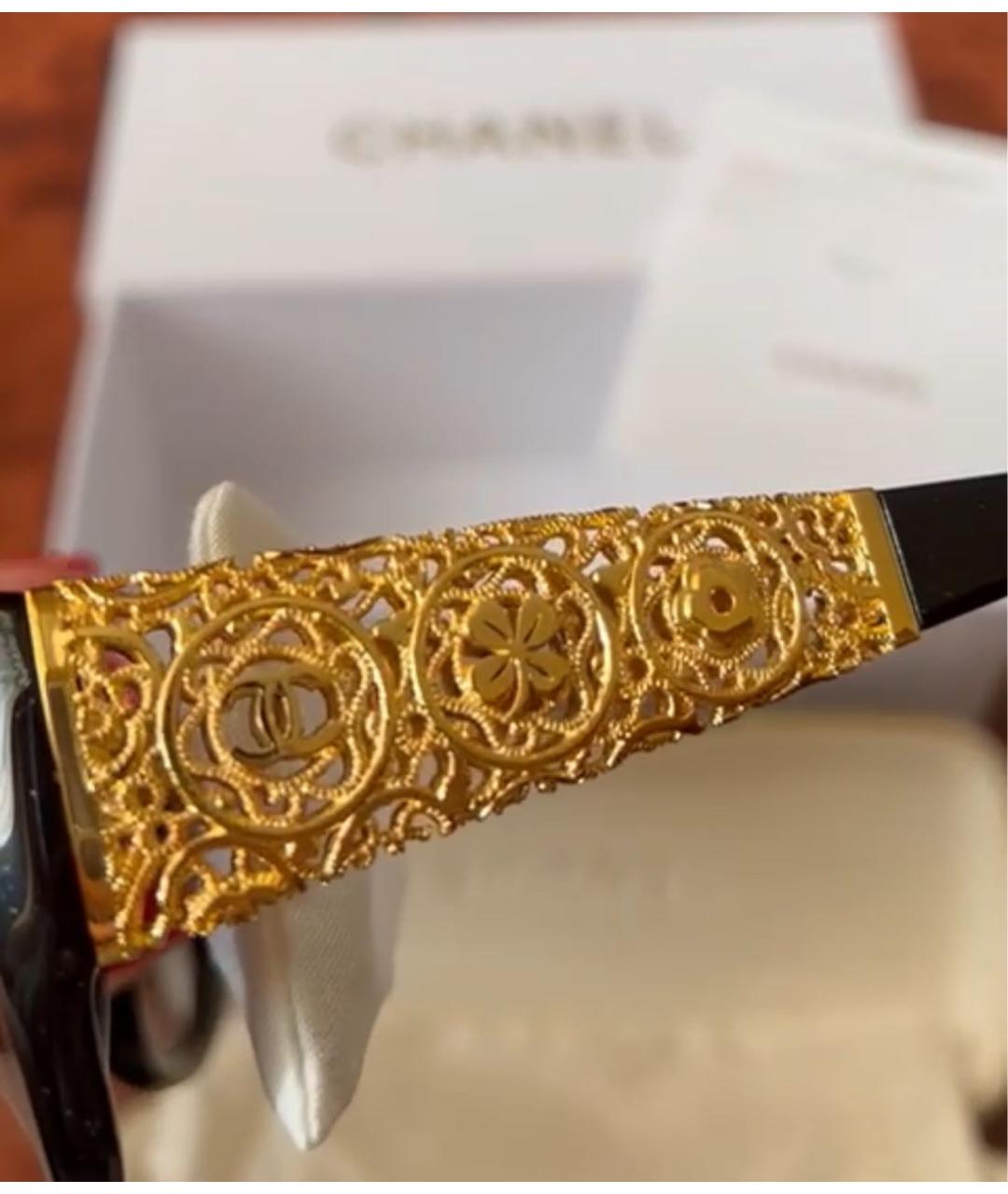 CHANEL Черные солнцезащитные очки, фото 2