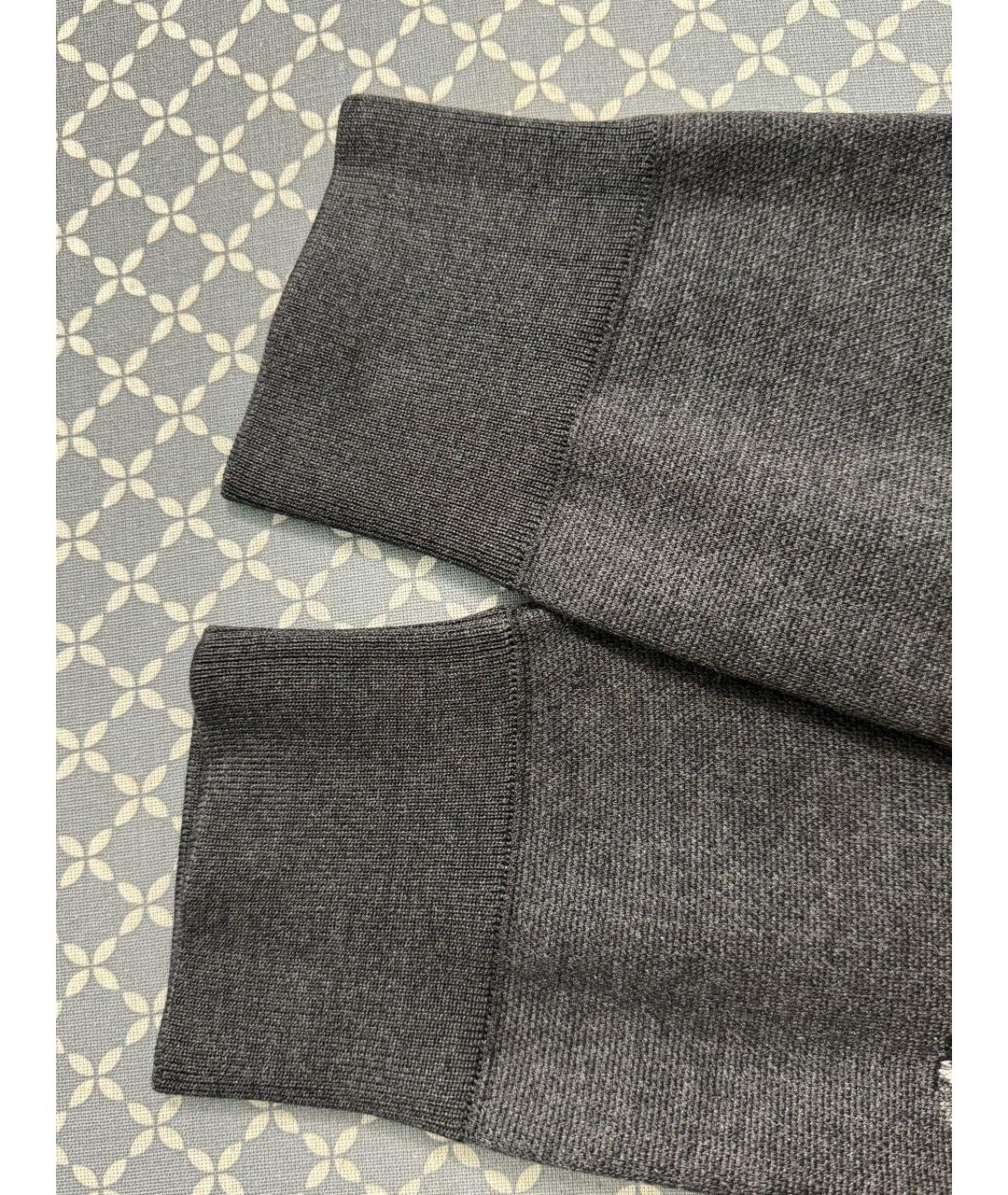 LOUIS VUITTON PRE-OWNED Серый шелковый джемпер / свитер, фото 8