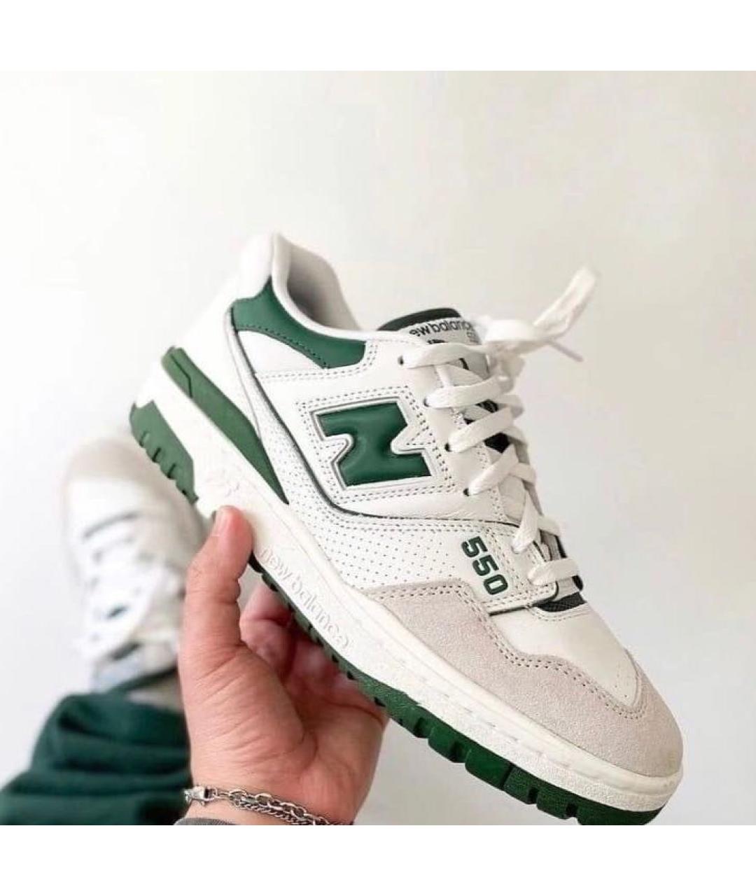 NEW BALANCE Белые замшевые кеды, фото 2