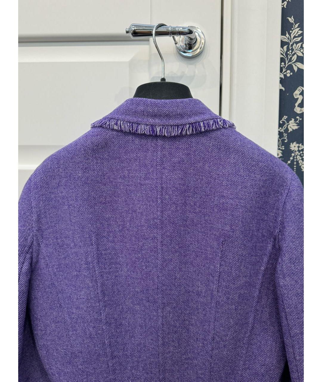 CHRISTIAN DIOR PRE-OWNED Фиолетовый шерстяной жакет/пиджак, фото 3