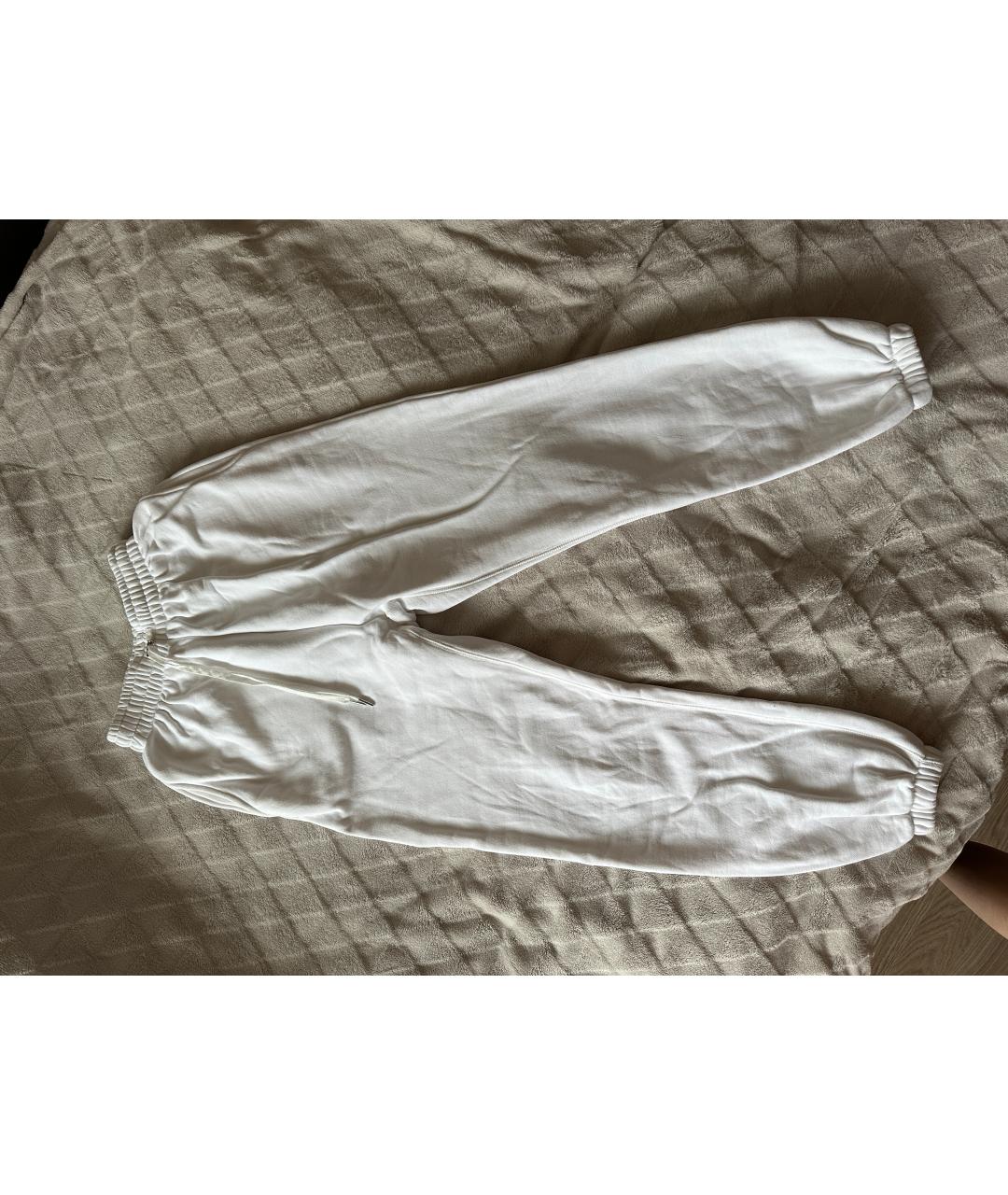 THE FRANKIE SHOP Белые хлопковые брюки широкие, фото 2
