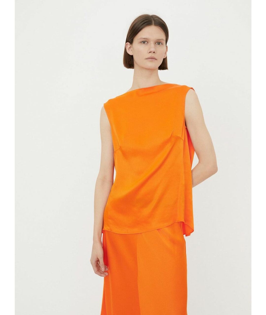 BY MALENE BIRGER Оранжевый вискозный костюм с юбками, фото 4