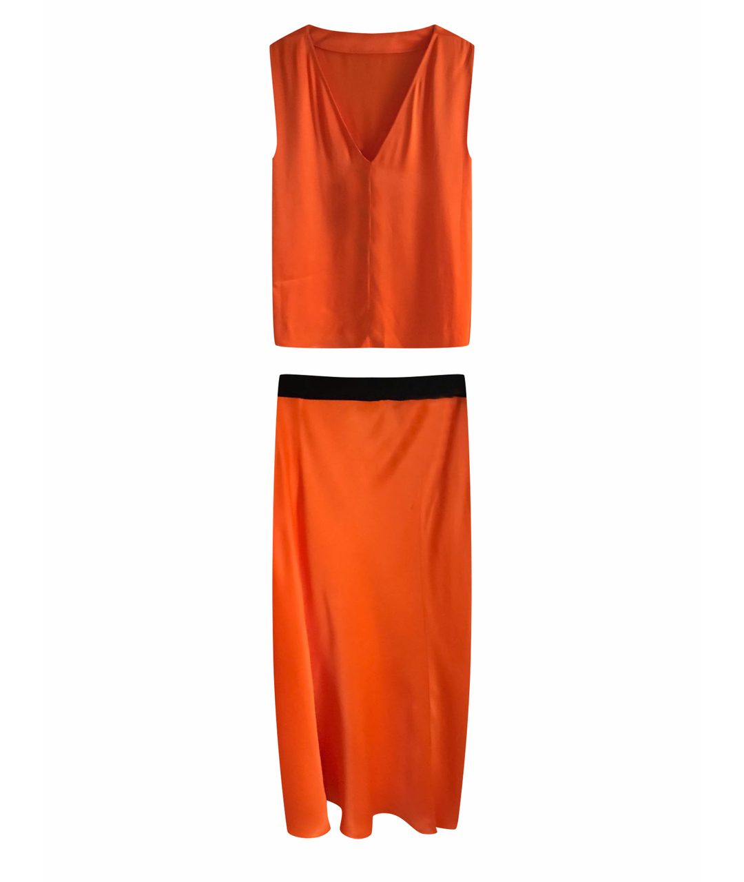 BY MALENE BIRGER Оранжевый вискозный костюм с юбками, фото 1