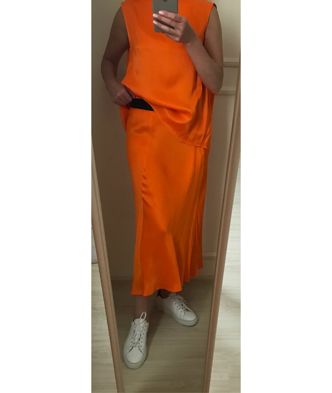BY MALENE BIRGER Оранжевый вискозный костюм с юбками, фото 6