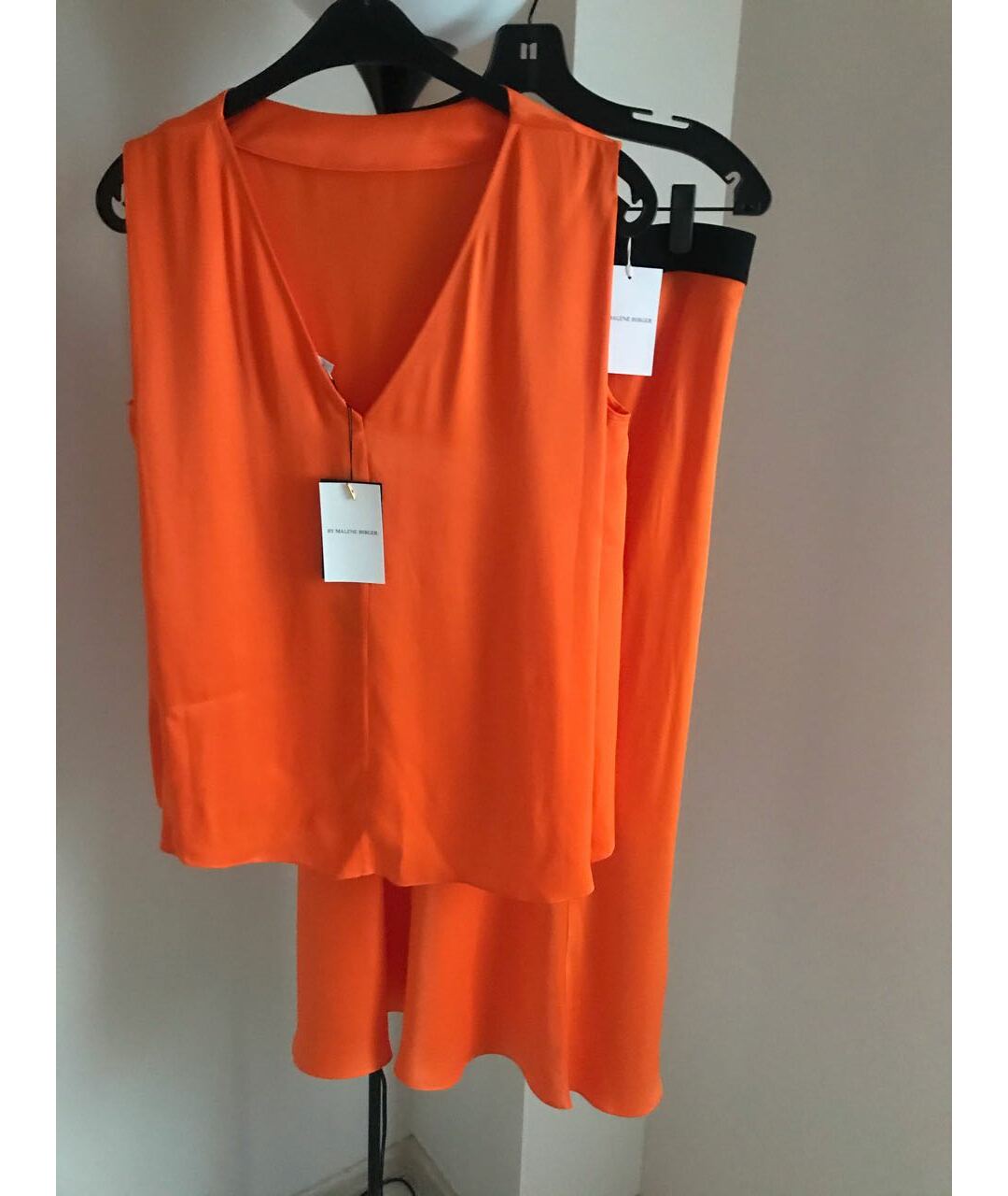 BY MALENE BIRGER Оранжевый вискозный костюм с юбками, фото 3