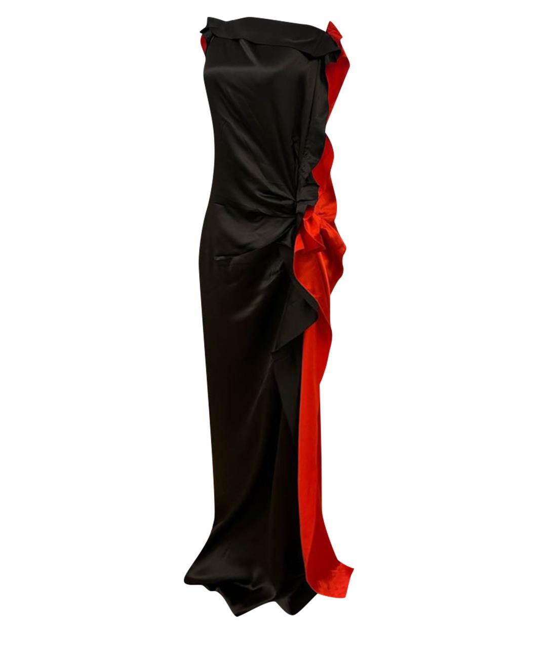 LANVIN Красное шелковое вечернее платье, фото 1