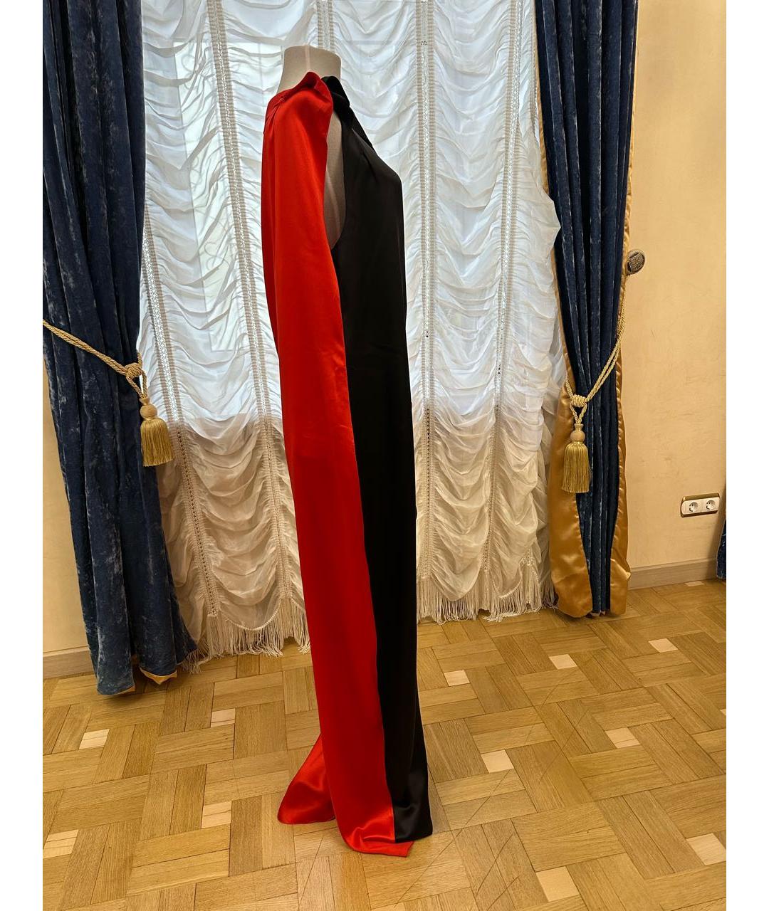 LANVIN Красное шелковое вечернее платье, фото 4