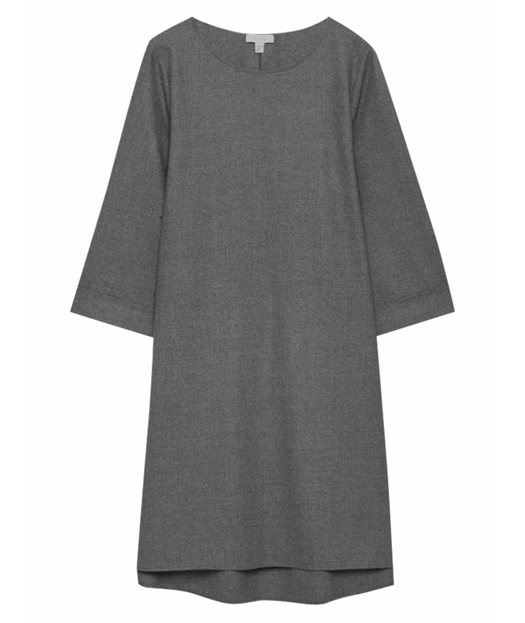COS Серое шерстяное повседневное платье, фото 1