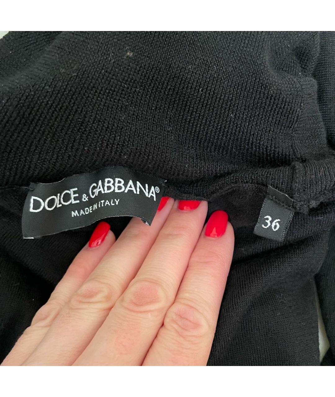 DOLCE&GABBANA Черный кашемировый джемпер / свитер, фото 3