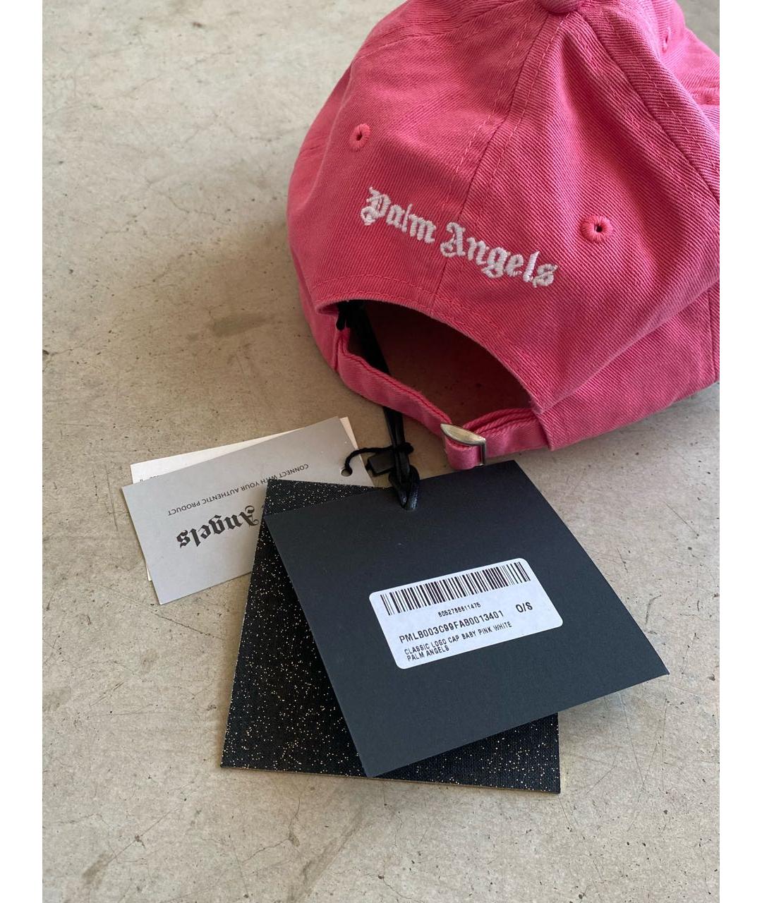 PALM ANGELS Розовая хлопковая кепка/бейсболка, фото 2
