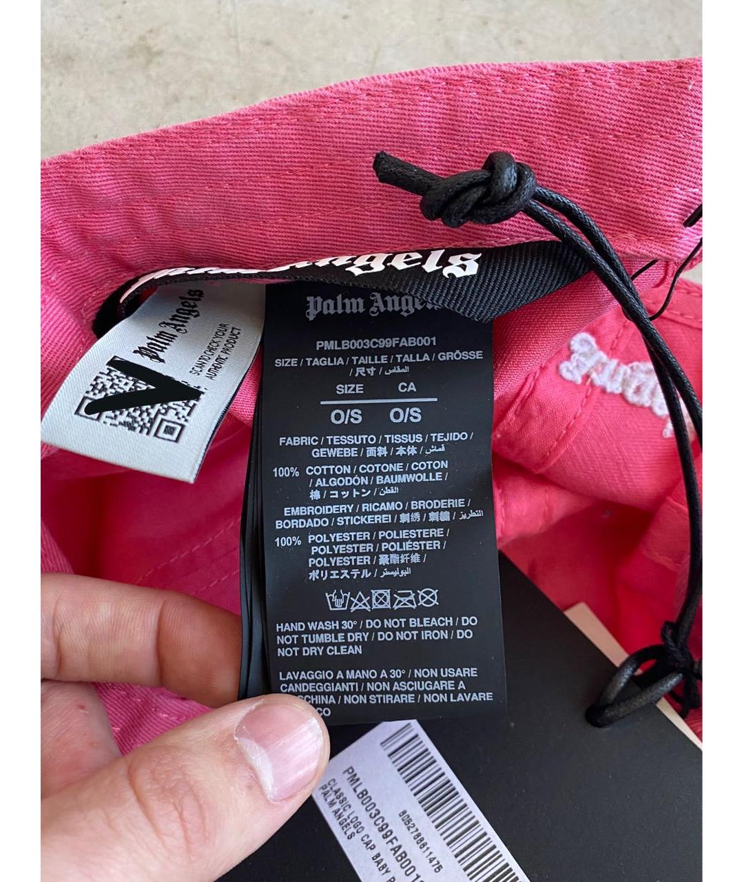 PALM ANGELS Розовая хлопковая кепка/бейсболка, фото 4