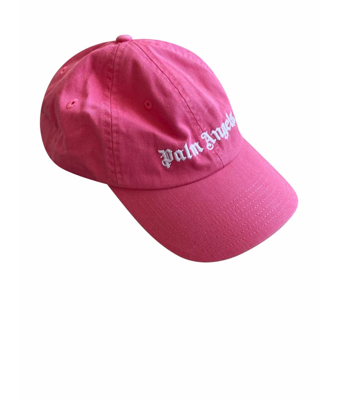 PALM ANGELS Розовая хлопковая кепка/бейсболка, фото 1