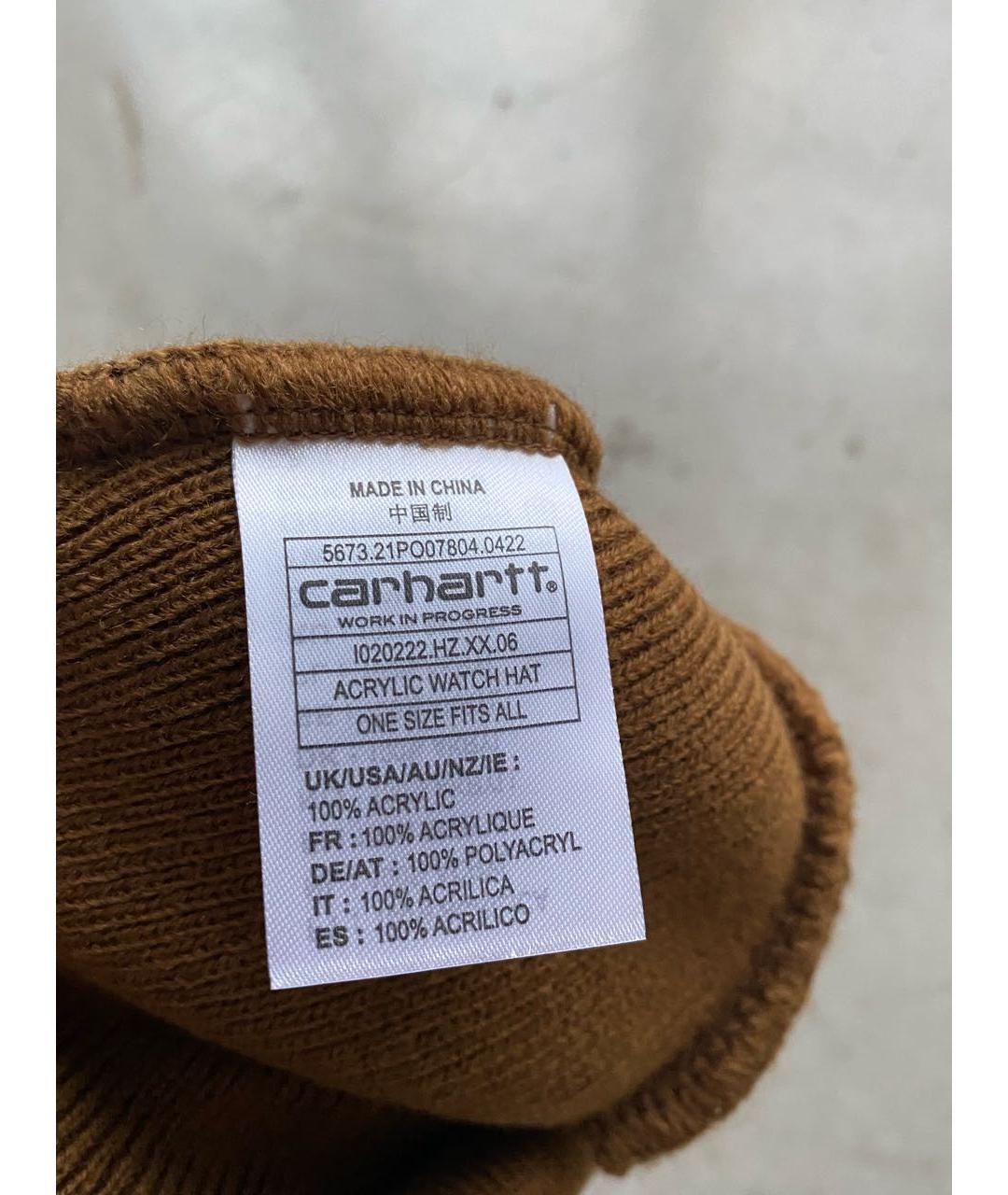 CARHARTT WIP Коричневая шапка, фото 5