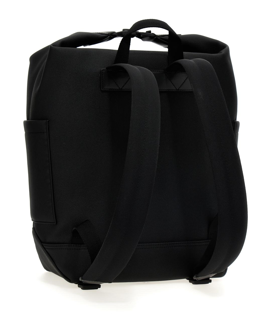 MONCLER Черный синтетический рюкзак, фото 2